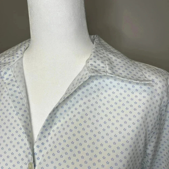 Lands End No Iron  Pinpoint Oxford Shirt - Picture 7 of 10